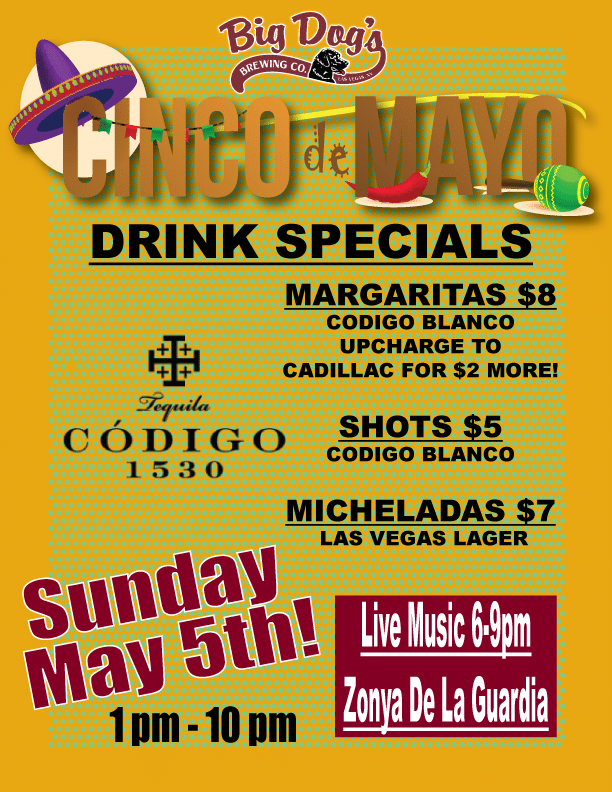 Cinco De Mayo Drink Specials!